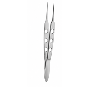 Pinzas Oftálmicas Bishop-Harmon Iris con Puntas Dentadas Cruzadas, Instrumento Microquirúrgico, Uso en Cirugía General, Certificación CE - Product Image 2