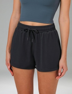 Shorts Deportivos de Verano para Mujer, de Nailon, Secado Rápido, con Logotipo Personalizado, Casuales, Transpirables, de Dos Capas - Product Image 6