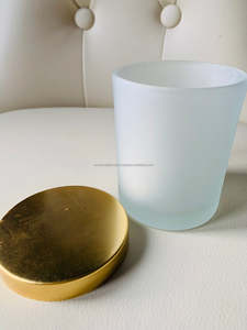 Portavelas de metal hecho a mano con tapa chapada en oro de diseño elegante, perfecto para una decoración elegante del hogar e ideas de regalos únicas - Product Image 4