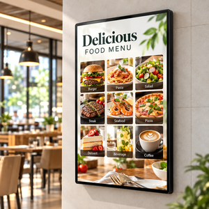 75 Inch Touchscreen Digital Signage For Restaurant Menu Showcase <b>Wall</b> Mount Resolution menu board <b>display</b> commercial <b>display</b> - Product Image 3