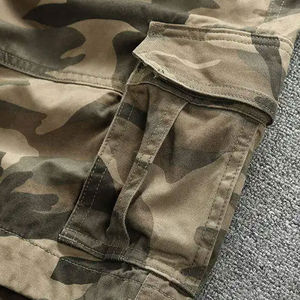 Nouveau Short Cargo Décontracté pour Homme en Toile Solide Respirante avec Poches, Coton, Cordon de Serrage, Idéal Fitness - Grande Vente - Product Image 5