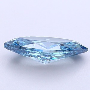 Diamant de laboratoire bleu vif fantaisie de 1,51 carat, taille marquise modifiée, certifié IGI, clarté VS1, polissage excellent, synthétique CVD - Product Image 2
