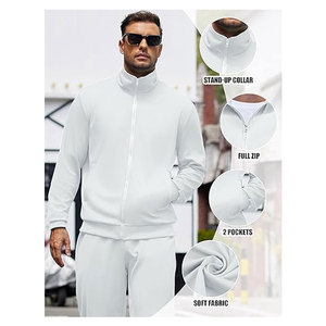 Conjuntos Deportivos Casuales de 2 Piezas con Cremallera Completa, Trajes Deportivos para Correr, Cómodos, Ligeros y Transpirables - Product Image 4