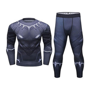 Ensemble de compression réversible unisexe grande taille OEM, séchage rapide, respirant, personnalisé, pour fitness et yoga, 2 pièces - Product Image 1