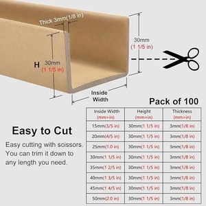 Eco Friendly Paper Edge Protectors Cardboard Corner Guard Reinforced <b>Packaging</b> Protection for Carton Use - Product Image 4