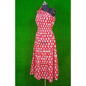 Robe longue maxi en coton pour femme, élégante et moderne, style décontracté, hip-hop, mignonne, naturelle, douce, asymétrique à une épaule, longueur ras du sol, idéale pour l'été et les soirées. - Product Image 5