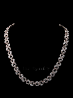 Collar de Lujo con Corte Marquesa, Cadena de Plata 925, Unisex, Certificado IGI, Perla de Agua Dulce, Estilo Hip Hop, Aniversario