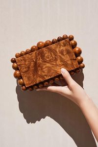 Sac de soirée bohème tendance en résine de haute qualité avec sangle écologique pour mariage, artisanat en résine, sacs pour femmes - Product Image 4