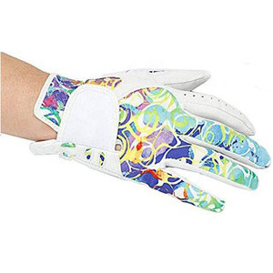 Guantes de Golf Antideslizantes de Piel de Cabretta, Color Blanco, Talla Personalizada, Agarre Suave, Cierre de Velcro - Product Image 2