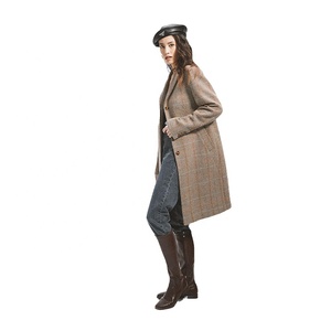 Trench-coat élégant pour femme, 100 % coton, à double boutonnage, ceinturé, à revers, toutes saisons, tendance et le plus vendu - Product Image 5