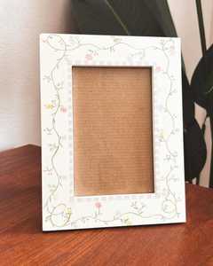 Luxury Handcrafted <b>Grey</b> And Cream Chevron Geometric Bone Inlay Photo <b>Frame</b> Elegant Modern Decorative Picture <b>Frame</b> For High End - Product Image 2