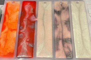 Handmade Resin Bookmark <b>Pink</b> Color Hot Selling Promotional Bookmark Office Products - Product Image 4
