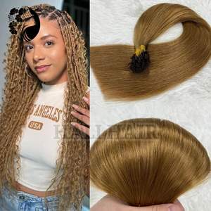 Extensiones preunidas rectas humanas de queratina Remy 100% vietnamita Super doble dibujado Color Natural sin enredos teñido de un solo dibujo - Product Image 1