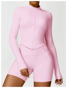 ชุดออกกำลังกายสำหรับผู้หญิง ดีไซน์ใหม่ เสื้อชั้นในกีฬาแบบไม่มีสาย คอวี ระบายอากาศได้ดี เป็นมิตรกับสิ่งแวดล้อม ผลิตจากผ้าสแปนเด็กซ์/ไนลอน ชุดโยคะ 2 ชิ้น - Product Image 2