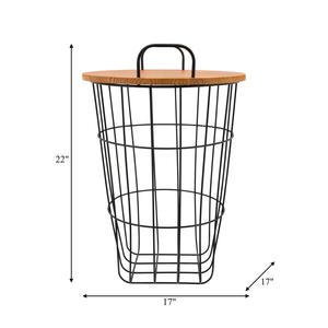 Panier de rangement industriel en métal de qualité supérieure, organisateur de rangement durable pour la maison et le placard - Product Image 4