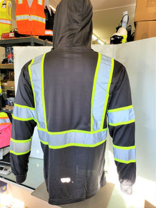 Sudaderas de Seguridad Reflectantes de Alta Calidad, Sudaderas de Seguridad con Capucha, Mangas Largas, Sudaderas de Seguridad de Alta Visibilidad para la Construcción - Product Image 4