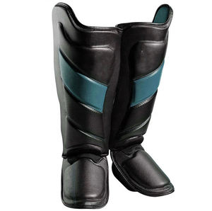 Protège-tibias de boxe en cuir professionnels, antidérapants, pour adultes, pour le kickboxing, le Muay Thai, le MMA, équipement de protection sportive - Product Image 5