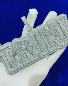 Colgante de Lujo Personalizado de Plata 925 con Letra Inicial de Moissanita Iced Out Estilo Hip Hop para Rapper, Collar con Colgante Bling - Product Image 6