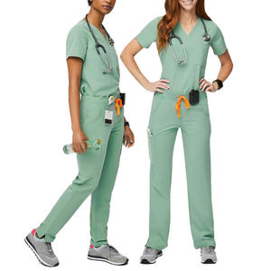 High Quality Medical Suit Hospital Uniform Sets Custom <b>Scrub</b> <b>Nurse</b> Clinical Uniforms for Women Doctors - Product Image 1