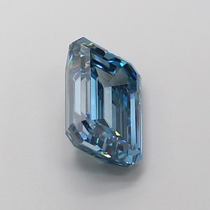 Diamant de laboratoire CVD de 2,01 carats, taille émeraude, bleu vif fantaisie, clarté VS1, polissage excellent, qualité supérieure, pour joaillerie fine - Product Image 4