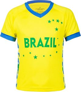 Conjunto de Camiseta de Fútbol de Brasil, Pantalones Cortos Amarillos y Azules con Estrellas y el Número 10, Ropa Deportiva de Poliéster - Product Image 2