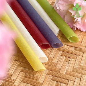 Pailles à boire à base de riz biodégradables écologiques les plus vendues emballage personnalisé de luxe échantillon gratuit barres en gros Vietnam - Product Image 1