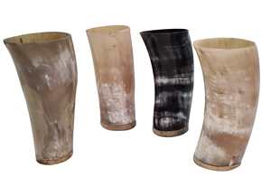 Venta al por mayor de fábrica: Vaso de cuerno natural para beber, vaso de cerveza de cuerno de búfalo natural personalizado - Product Image 2