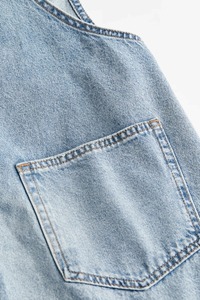 Overol de Mezclilla Casual para Mujer, Corte Ajustado, Suave y Cómodo, con Tirantes Ajustables, Estilo Urbano Moderno - Product Image 6