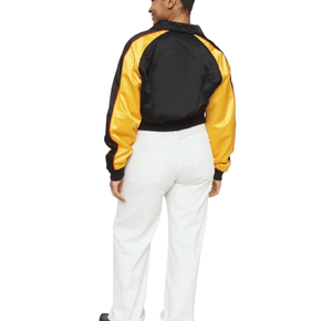 Chaquetas Varsity de Satén para Mujer al por Mayor, Chaquetas Varsity de Béisbol de Satén de Alta Calidad para Invierno, Chaquetas Varsity de Equipos de Fútbol Americano - Product Image 6