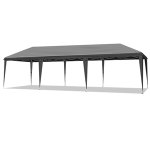 Tenda Pop-up Istantanea Portatile 10x30ft Grigio Scuro per Eventi all'Aperto, Feste, Matrimoni, Compleanni e Lauree - Product Image 3
