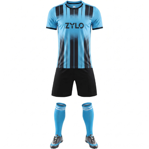 Uniforme de Fútbol para Adultos al por Mayor, Último Diseño, Manga Corta, Antibacteriano, Transpirable, 100% Poliéster, Tejido de Malla, Impresión Digital, OEM - Product Image 3
