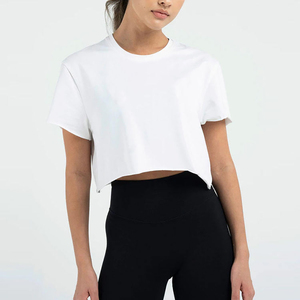 T-shirt décontracté surdimensionné pour femme, 100 % coton épais, respirant, grande taille, boutonné, personnalisable, coupe confortable - Product Image 4