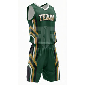 Maillot de basket-ball personnalisé pour équipe, style rétro vintage, uniforme de basket-ball pour hommes, uniforme de basket-ball brodé de style classique - Product Image 2