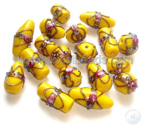 ลูกปัดแก้วเค้กแต่งงานสีขาวสีเขียวสีฟ้าสีน้ำตาลสำหรับเครื่องประดับ DIY และการตกแต่งลูกปัดหลวม - Product Image 6