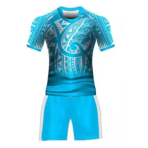 Tenue de rugby légère avec logo personnalisé, disponible en différentes couleurs, nouvelle arrivée, dernier design, anti-étirement, ensembles de rugby pour jeunes, professionnels - Product Image 2