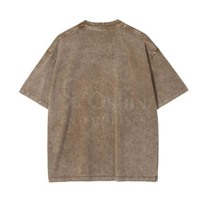 Camisetas de Algodón 100% de la Mejor Calidad, Lavadas con Ácido, al por Mayor, Tejido Ligero y Transpirable, Camiseta para Hombre - Product Image 2