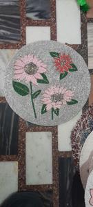 Handmade <b>Beaded</b> Oval Anti-Slip Washable Plant Pattern Jacquard Woven Home Placemat - Product Image 2