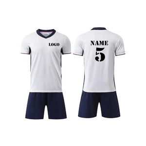 Uniformes Deportivos Personalizados con Logotipo para Equipos de Fútbol, Camisetas de Fútbol de Secado Rápido, Diseños de Uniformes de Fútbol Azules, Conjunto de Camisetas de Fútbol - Product Image 3