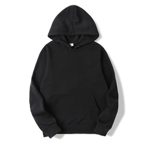 เสื้อฮู้ดโอเวอร์ไซส์ผู้ชาย สีพื้น พิมพ์โลโก้ด้านหน้า แขนยาวแบบปกติ ผ้าถัก สวมใส่สบายๆ สำหรับฤดูใบไม้ร่วง มีกระเป๋า ดีไซน์ระบายอากาศได้ดี - Product Image 2