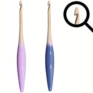 El gancho de ganchillo de madera Comfort Grip minimiza la fatiga de la mano, la punta pulida y la madera duradera Compre una gran cantidad para las principales cadenas artesanales - Product Image 3