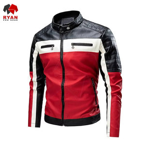 Veste en cuir pour homme, nouveau style, couleur unie, personnalisation de la marque, haute qualité, tailles plus grandes, OEM ODM - Product Image 2