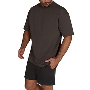 Nouveauté été, t-shirt décontracté en coton pour homme, ensemble court respirant, shorts de rue, design personnalisé, ensemble t-shirt deux pièces - Product Image 2