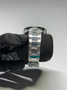 Top New Full Stainless Steel Band Glass Luxury Moissanite Diamond Face Water Resistant Dual Display Quartz Watch for Export Sale - Product Image 3