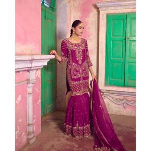Women's Beautiful <b>Top</b>-Bottom and Fancy Dupatta Set for <b>Parties</b> - Product Image 4