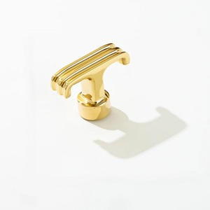 <b>Antique</b> <b>Brass</b> Cabinet <b>Knob</b> Modern Design Durable Furniture Handle for Kitchen Wardrobe Home Office Use Universal Fit Antirust - Product Image 3
