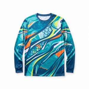 Camiseta de Pesca de Manga Larga de Secado Rápido y Protección UV de Alta Calidad, Ropa de Pesca con Estampado Sublimado Personalizado UPF50+ - Product Image 1