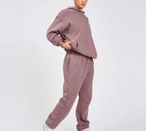 Sudaderas y Conjuntos Deportivos Personalizados de Invierno, Impresión por Transferencia de Calor, Ropa Urbana, Pantalones Deportivos con Capucha de Felpa Francesa Gruesa - Product Image 3