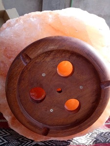 Vente en gros de lampe en pierre de sel sculptée de l'Himalaya diffuseur de décoration lampe de sel en cristal de style nautique et amour à vendre - Product Image 4