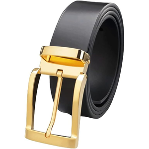 Wholesale Fashion Men's Genuine Leather Belt <b>Adjustable</b> Alloy Buckle Casual Belt Manufactured in Bangladesh - Product Image 1