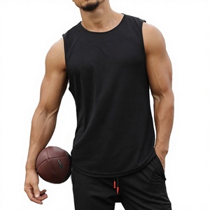 Men's <b>Plus</b> <b>Size</b> Breathable Knitted Sporty Singlet Casual Summer Tank <b>Tops</b> Blank Bodybuilding Gym Cotton Vest - Product Image 1